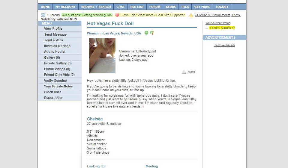 Inscription sur Fabswingers