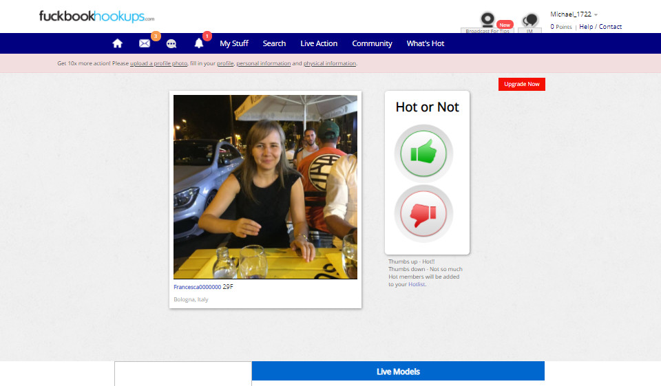 Come si cambia la propria foto su FuckBookHookups?
