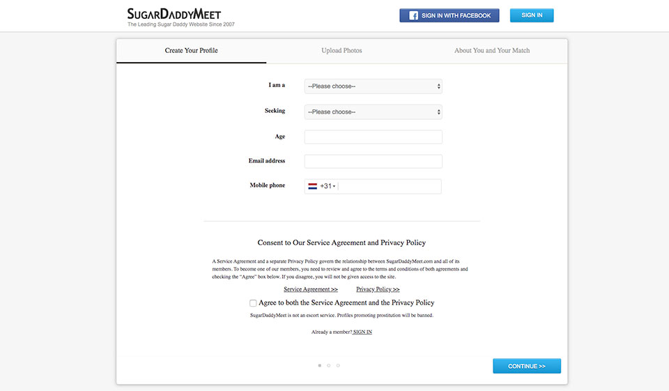 Profils sur SugarDaddyMeet